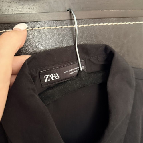 Zara Oversize Shirt Dress black, like new, size M
