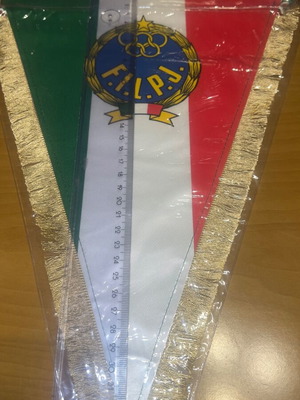 Karate Judo Italy Banner new, rare 1980s