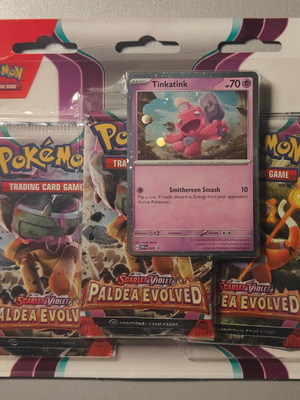Scarlet & Violet Paldea Evolved Tinkatink πακέτο 3 φακελάκια καινούργιο