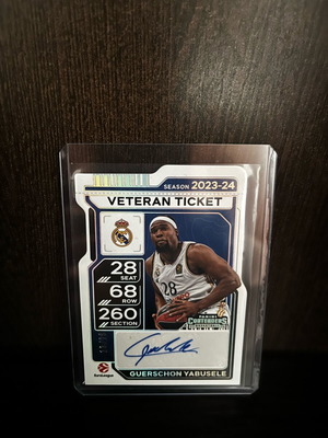 Yabusele Veteran Ticket Auto card like new