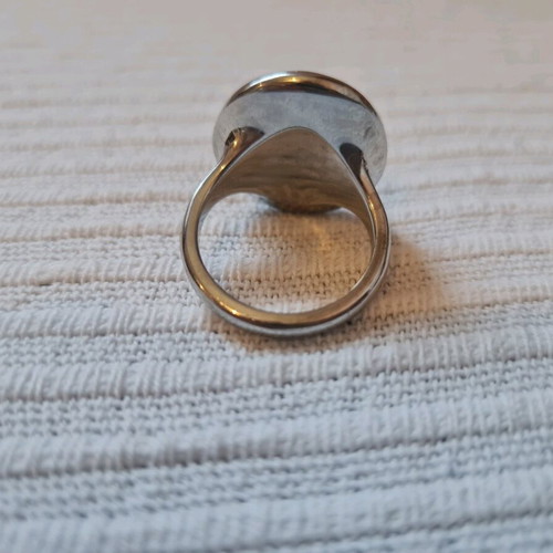 Just Cavalli ring like new, silver with pink gold interior