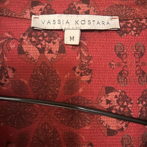 Vassia Kostara red dress size M like new