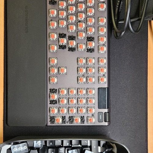 SteelSeries Apex 7 Mechanical Gaming Keyboard with Red Switches, RGB, OLED