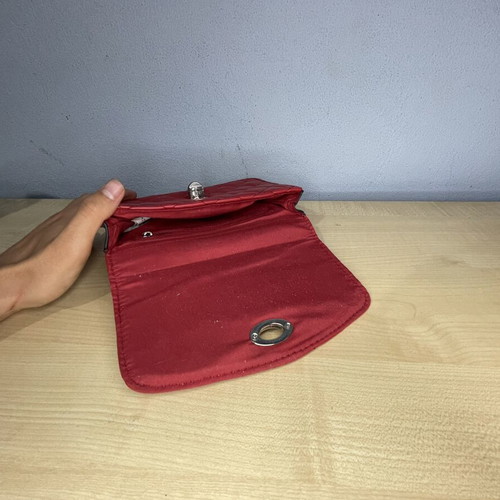 Stradivarius leather handbag like new, red