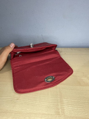 Stradivarius leather handbag like new, red