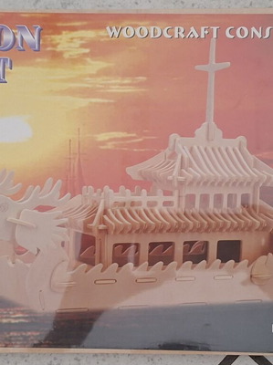 Wooden 3D Puzzle Dragon Boat new