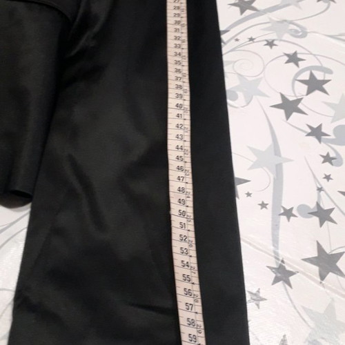Satin jacket with belt new, size M 38 10, black