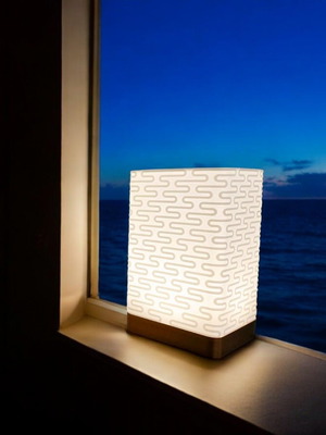 3D Print table lamp with geometric design new