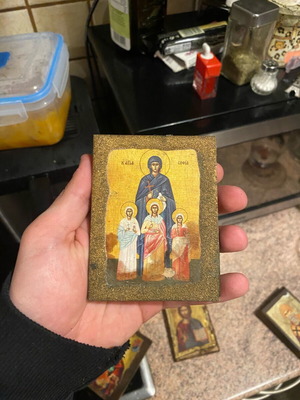 Saint Sophia icon used, small size
