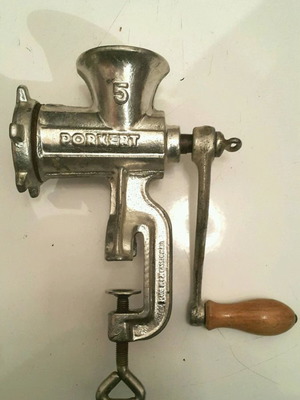 PORKERT 5 vintage meat grinder used manual mincer
