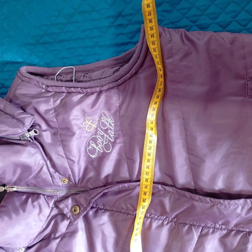 Body Talk sleeveless jacket size L purple like new