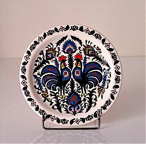Ceramica Olympia Διακοσμητικό Πιάτο Τοίχου Ø19cm Hand made Rodos Greece #01546