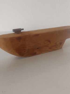 Ξύλινο καράβι για DIY διακοσμητικές κατασκευές 35x5,5x9cm