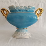 Vintage vases set of 3 from Italian ceramics in baroque style like new