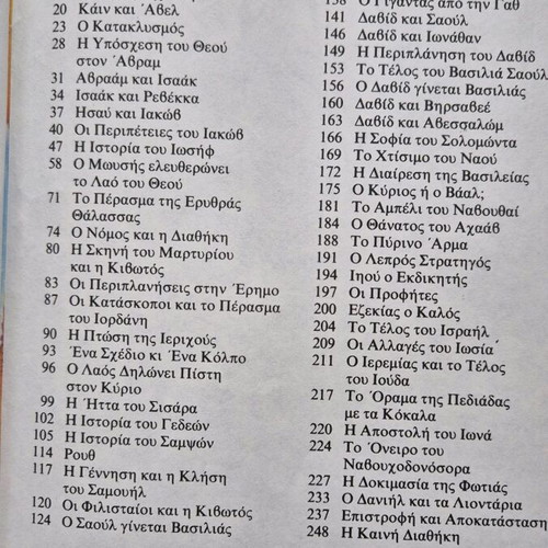 Children's book The Bible for children used by Malliaris Paideia 1989