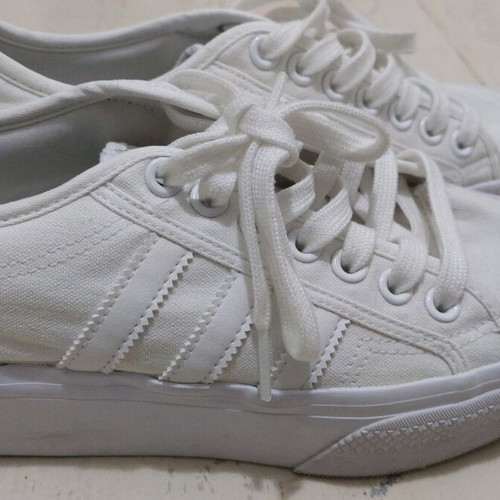 Adidas Nizza shoes like new, white and black, size 41-41.5
