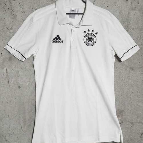 Adidas Germany DFB Die Mannschaft men's polo shirt white size S BJ9302