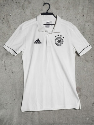 Adidas Germany DFB Die Mannschaft men's polo shirt white size S BJ9302