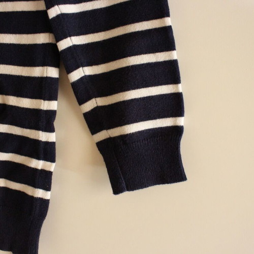 Striped blue/white pullover like new, size S/M
