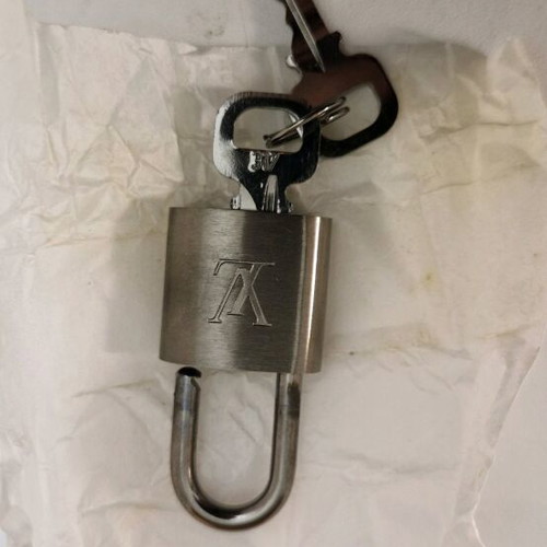 Louis Vuitton padlock brushed titanium