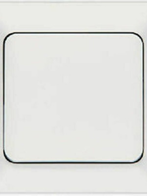 White flush-mounted power switch with frame new