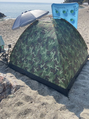 Camping tent like new, approx. 1.85x1.85x1.4 m