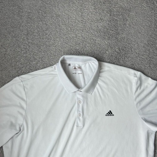 Adidas Golf Solid polo shirt used, XL, white