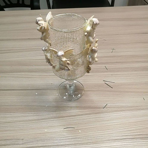 Christmas decorative glass used, height 20cm