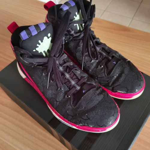 Derrick Rose 6 Boost adidas used basketball shoes size 41 black