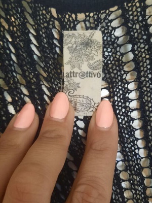 Attrattivo boho chic long knitted vest like new, black