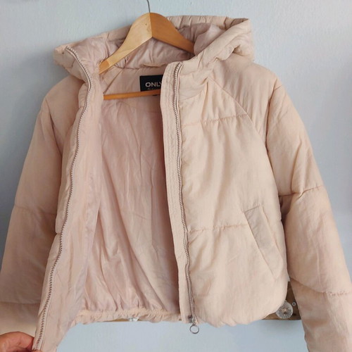 Only puffer jacket new, baby pink, size small