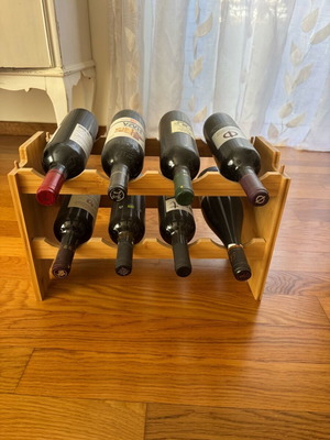 Ραφιέρα κρασιών 5five Simply Smart σαν καινούργιο, μπαμπού για 8 μπουκάλια