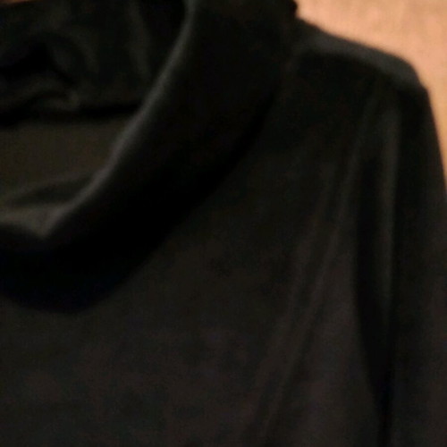 Velour blouse new, black, size M