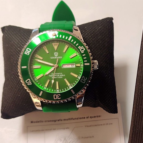 Goobasen Automatic Style Men's Watch Limited Edition Green