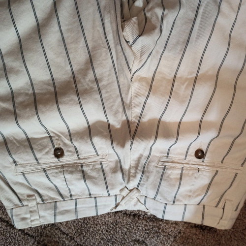 Women's striped bermuda shorts in rib fabric new, size L