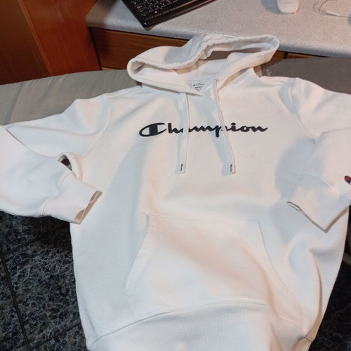 Champion hoodie white like new, size M