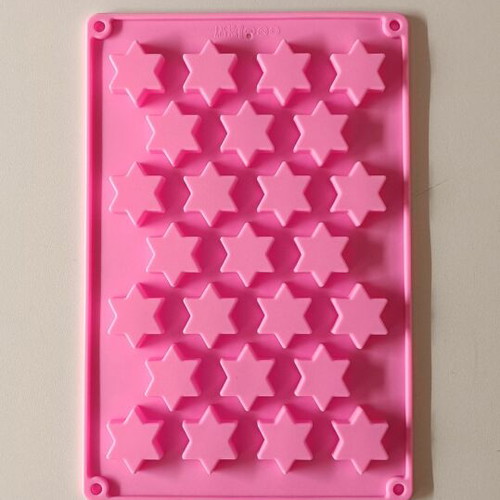 Silicone mold for ice cubes and chocolates like new, star design