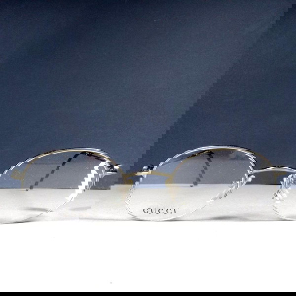 Gucci GG1601 asimi metallikos skeletos gialion Half-rim Extra Light Rx Frames