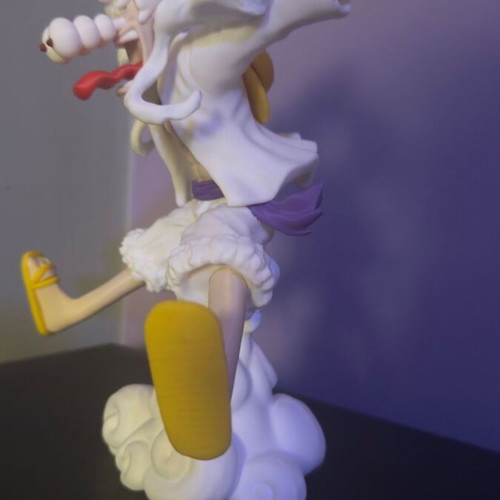 3D Printed Φιγούρα One Piece Monkey D. Luffy Gear 5 σε καρτουνίστικο στυλ