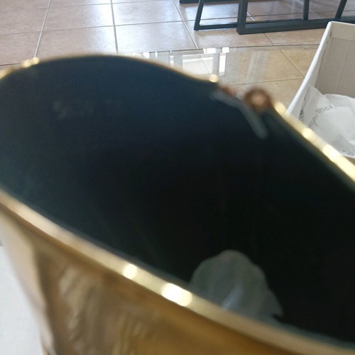 Super Mode ankle boots new, gold patent leather, size 36
