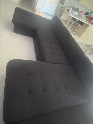 Sofa bed like new, U-shaped with storage compartments