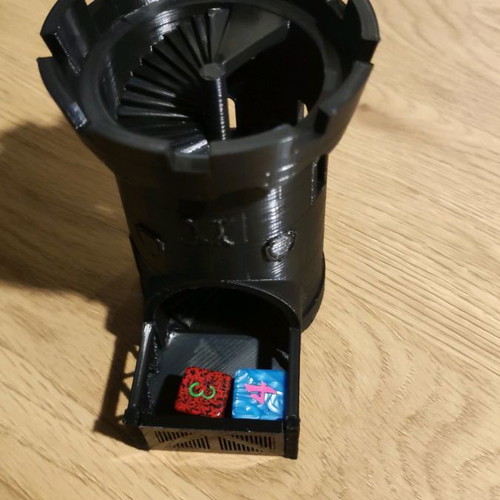 Dice tower new 3d printed for tabletop RPG DnD