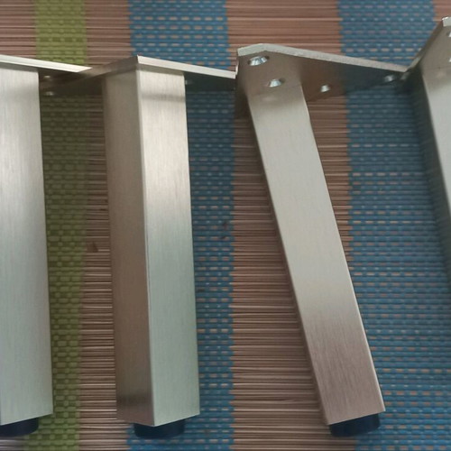Furniture leg bases set of 4 metal, new