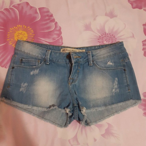 Zara denim shorts like new, blue turquoise