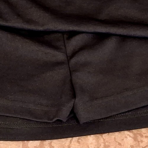 Black skirt shorts like new made of thick fabric