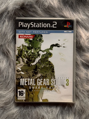 Metal Gear Solid 3 Snake Eater PS2 game used with manual