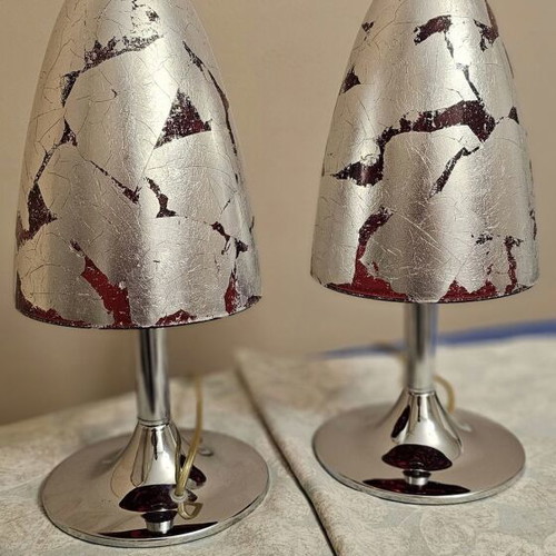 Viokef ceiling light set with 2 matching table lamps like new