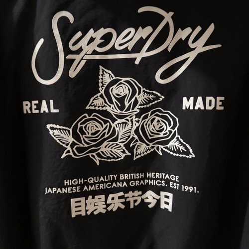 Superdry jacket black, like new, size S