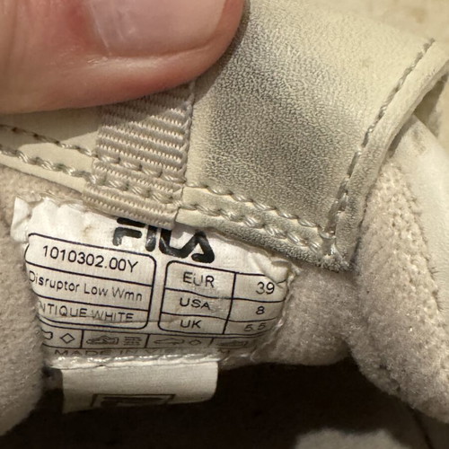 Fila athletic shoes like new, size 39, beige