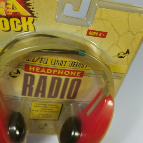 Vintage LA Rock AM/FM Headphone Radio new old stock